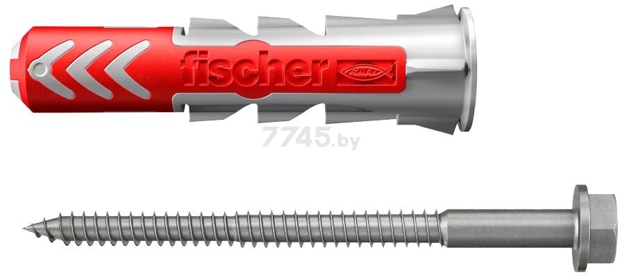 Дюбель универсальный 10x50 FISCHER Duopower с саморезом 2 штуки (535488)