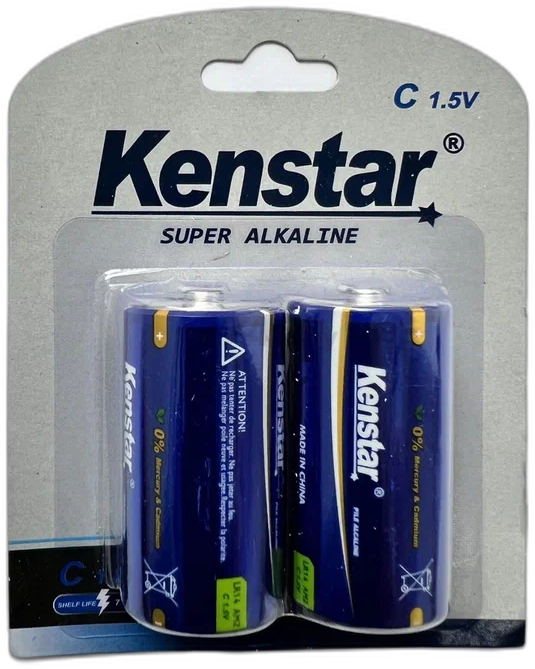 Батарейка С KENSTAR 1,5 V алкалиновая 2 штуки