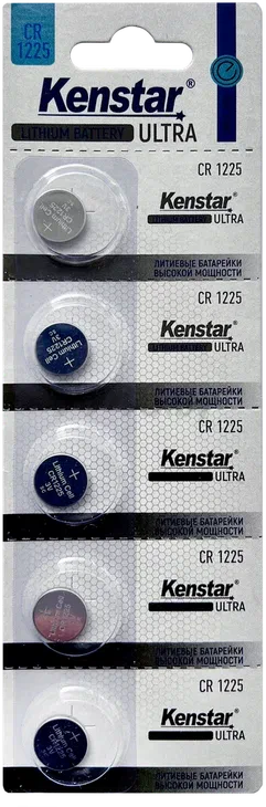 Батарейка CR1225 KENSTAR 3 V литиевая 5 штук