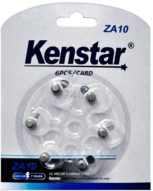 Батарейка  ZA10 KENSTAR Zinc Air 1,4 V алкалиновые 6 штук