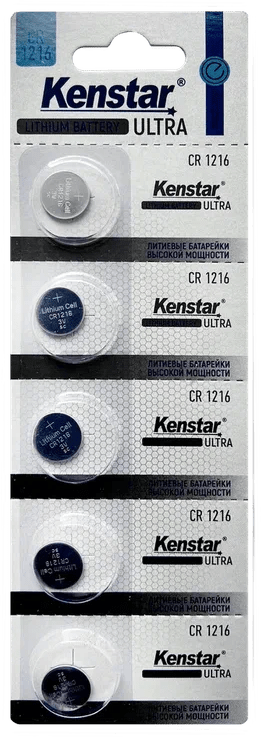 Батарейка CR1216 KENSTAR 3 V литиевая 5 штук