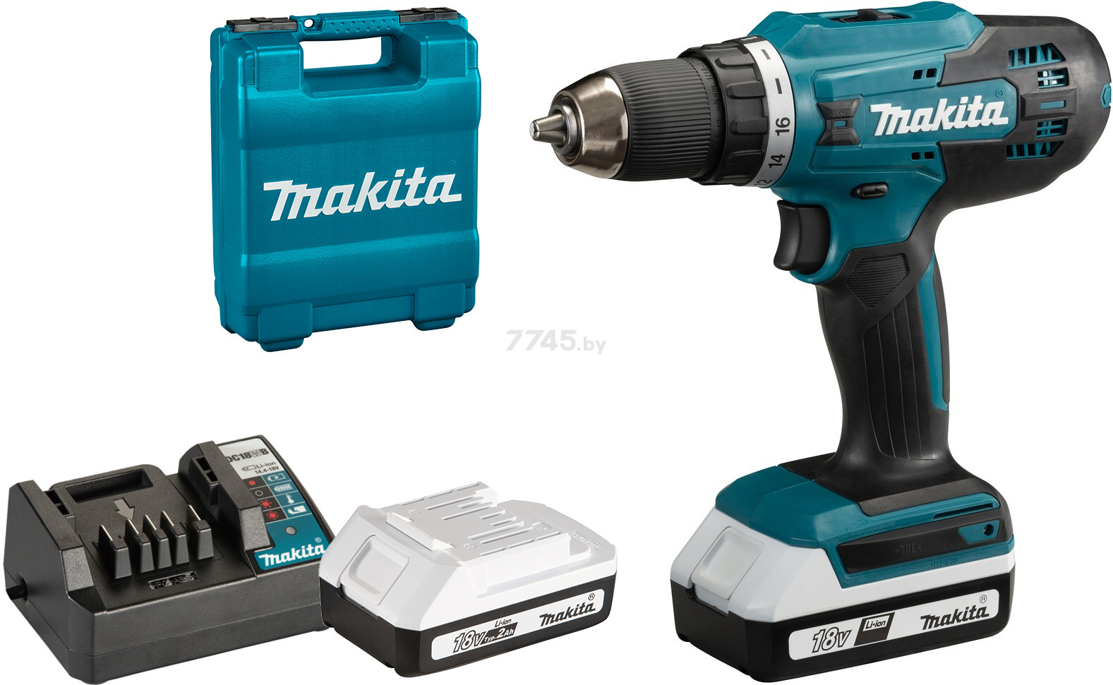 Дрель-шуруповерт аккумуляторная MAKITA DF488D004