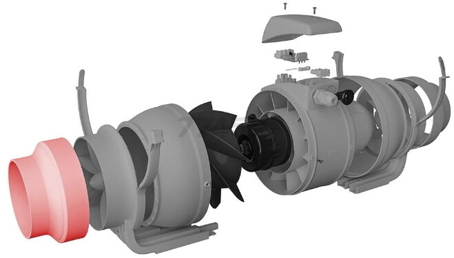 Вентилятор вытяжной канальный ЭРА Typhoon 100 2SP AT - Фото 9