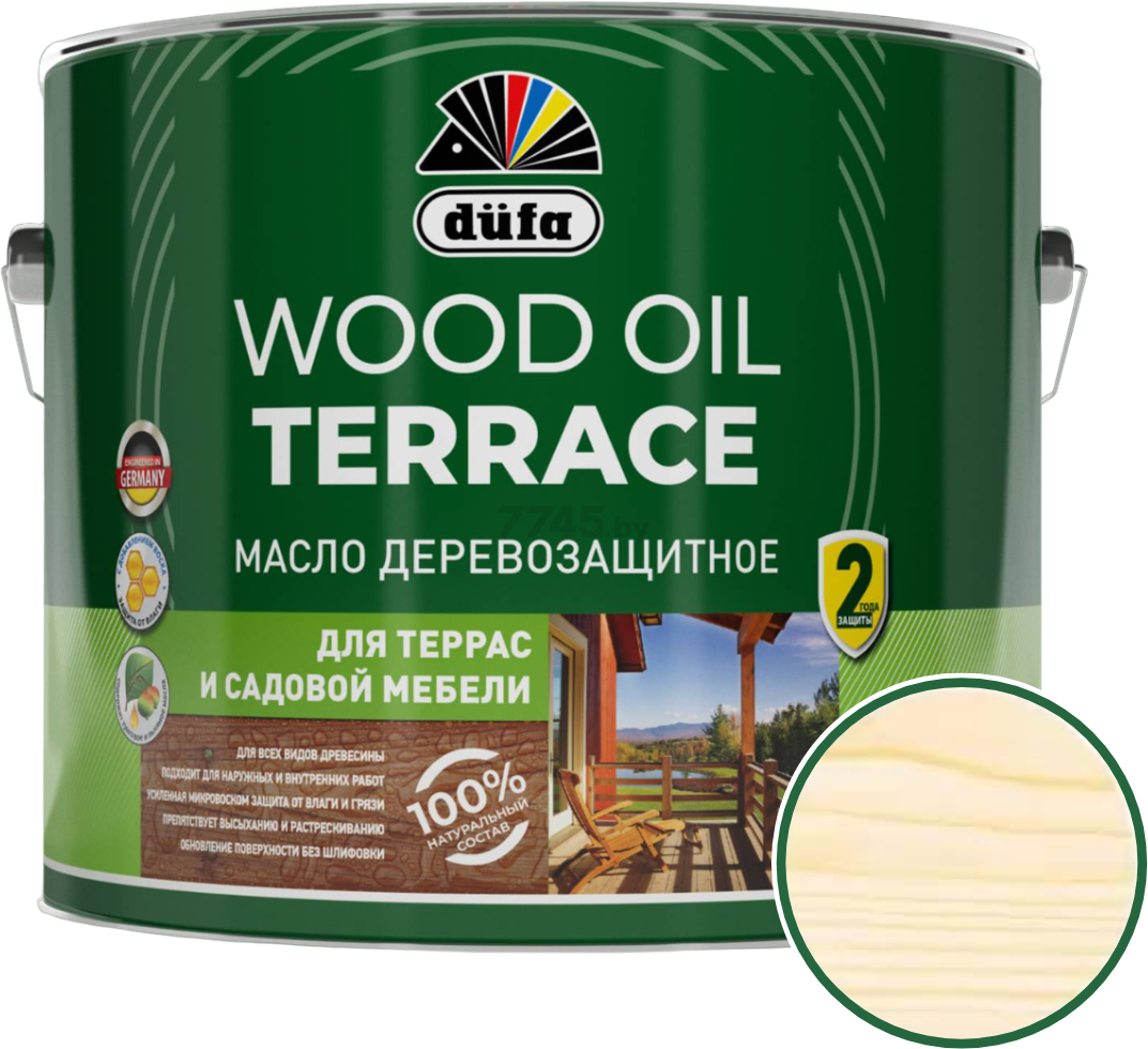 Масло DUFA Wood Oil Terraсe бесцветный 1,9 л