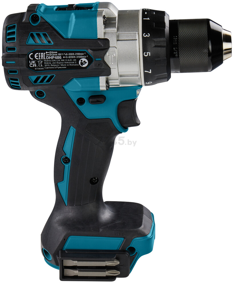 Дрель-шуруповерт аккумуляторная MAKITA LXT DHP 486 Z (DHP486Z) - Фото 6