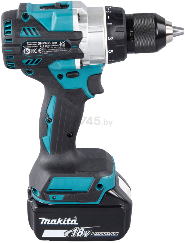 Дрель-шуруповерт аккумуляторная MAKITA LXT DHP 486 Z (DHP486Z) - Фото 11