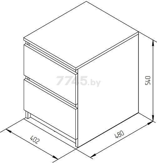 Комод MYSTAR Сноули ИВ-121.02.01 Гикори Кингстон 40,2х48х54 см - Фото 6