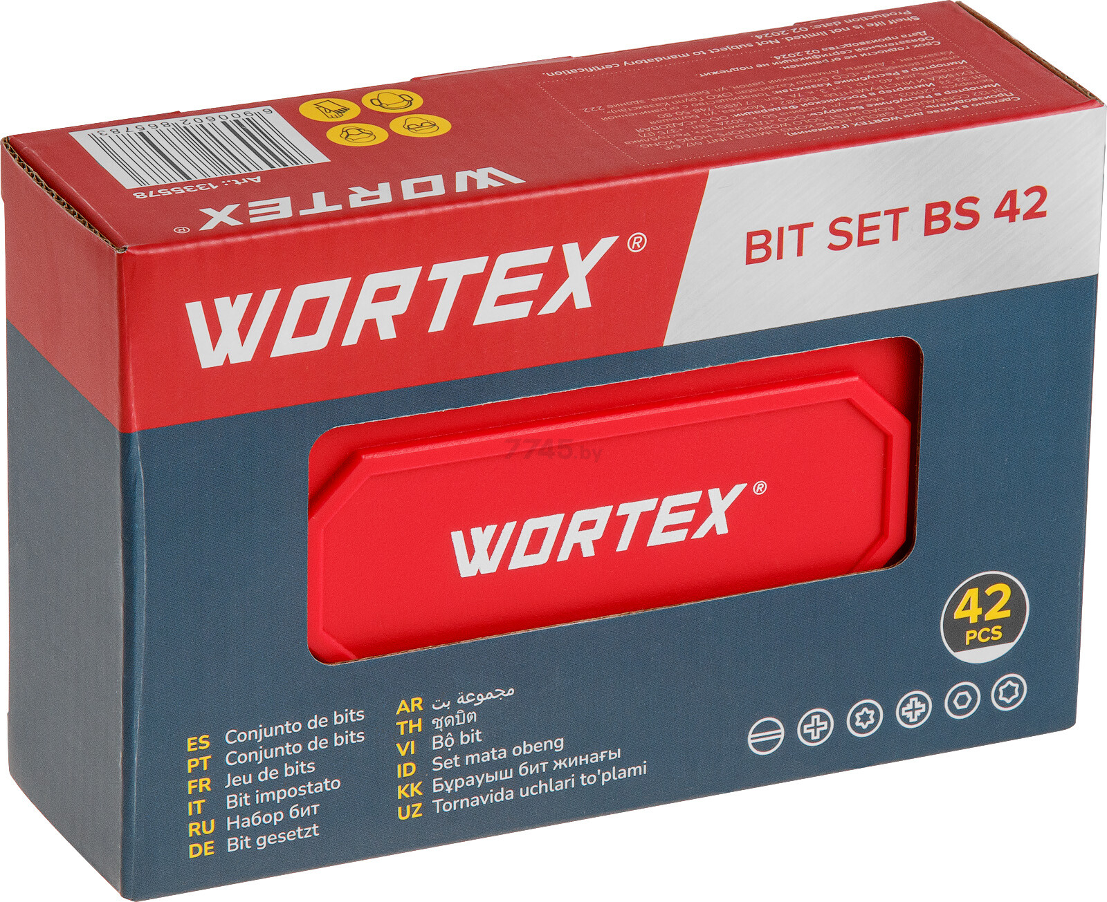 Набор бит WORTEX BS 42 (1335578) - Фото 6