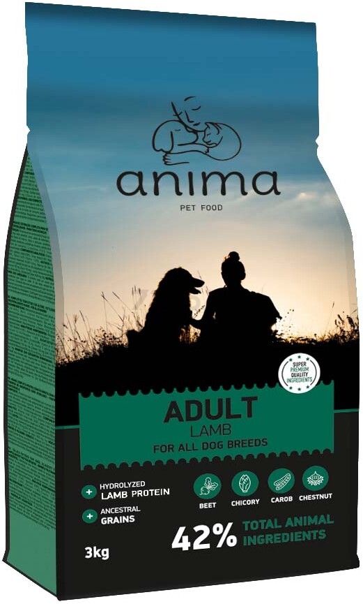 Сухой корм для собак ANIMA Adult Lamb ягненок 3 кг (ANML3)