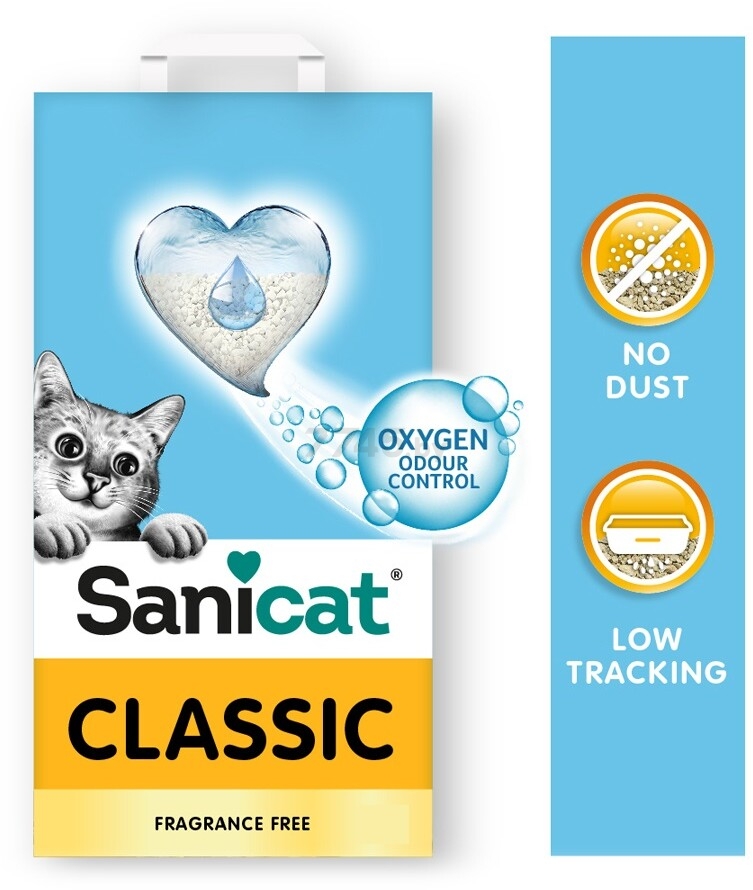 Наполнитель для туалета минеральный впитывающий SANICAT Classic unscented 5 л 3,48 кг (806224) - Фото 4