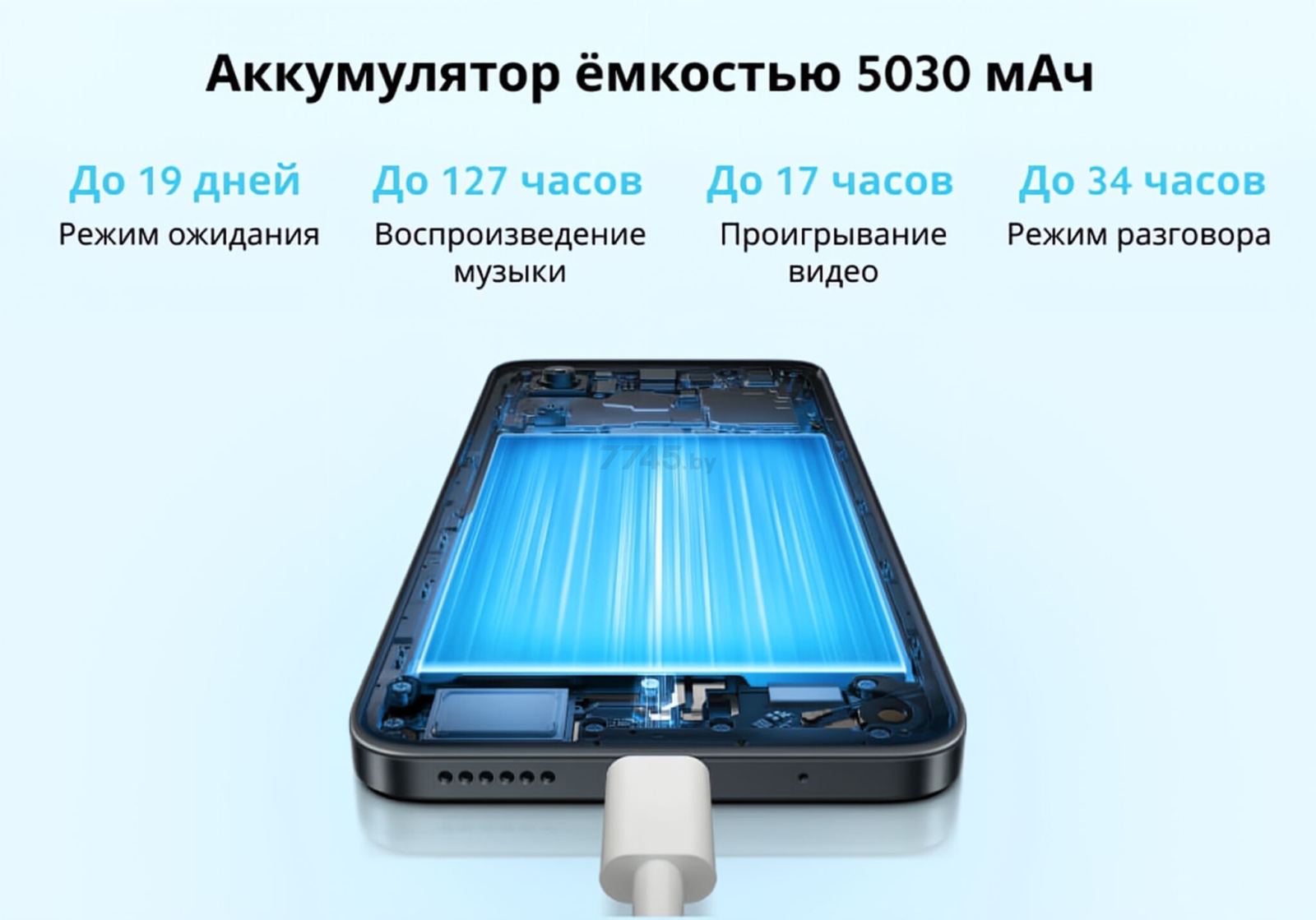 Смартфон XIAOMI Redmi 13 8GB/256GB Ocean Blue (24040RN64Y) - Фото 30