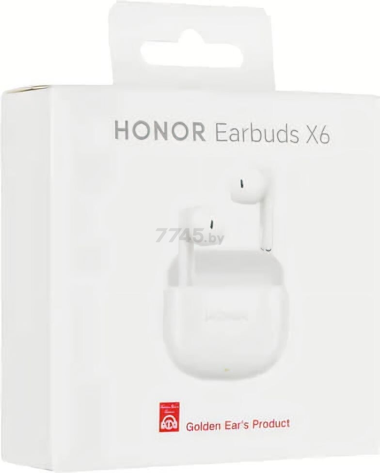 Наушники-гарнитура беспроводные TWS HONOR Earbuds X6 White - Фото 10