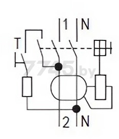 УЗО ВДТ DKC YON MAX MDL100 2P 10mA 25A тип АС 2М (MDL100-2P1-25-AC) - Фото 5