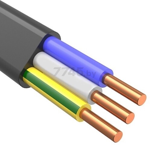 Силовой кабель ВВГ-П 3х1,5 БЕЛРОСКАБЕЛЬ 20 м