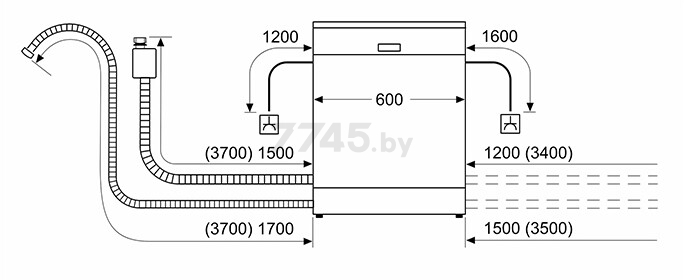 Машина посудомоечная встраиваемая BOSCH SMV4EVX15E - Фото 9