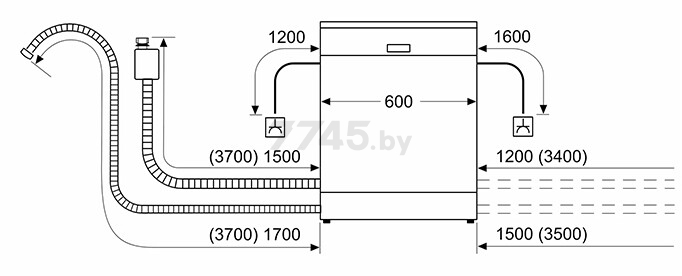 Машина посудомоечная встраиваемая BOSCH SMV4HTX28E - Фото 7