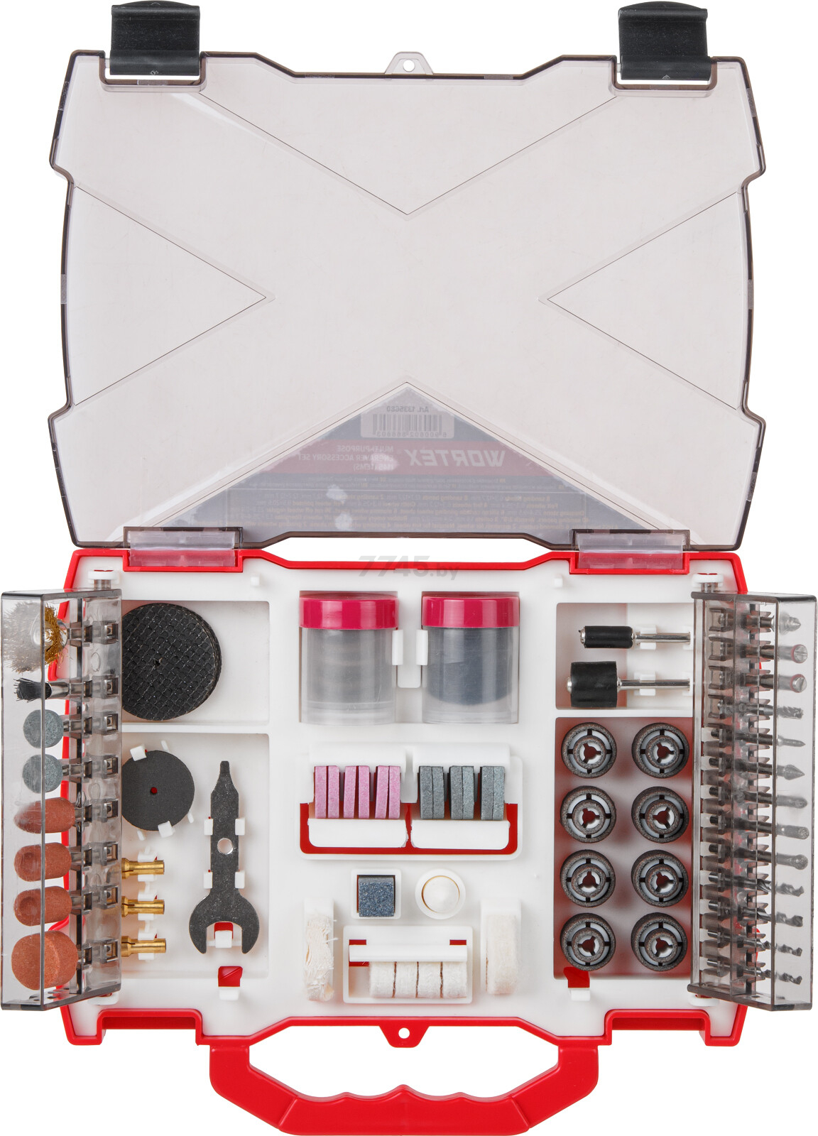 Набор аксессуаров для гравера 145 предметов WORTEX (1335680)
