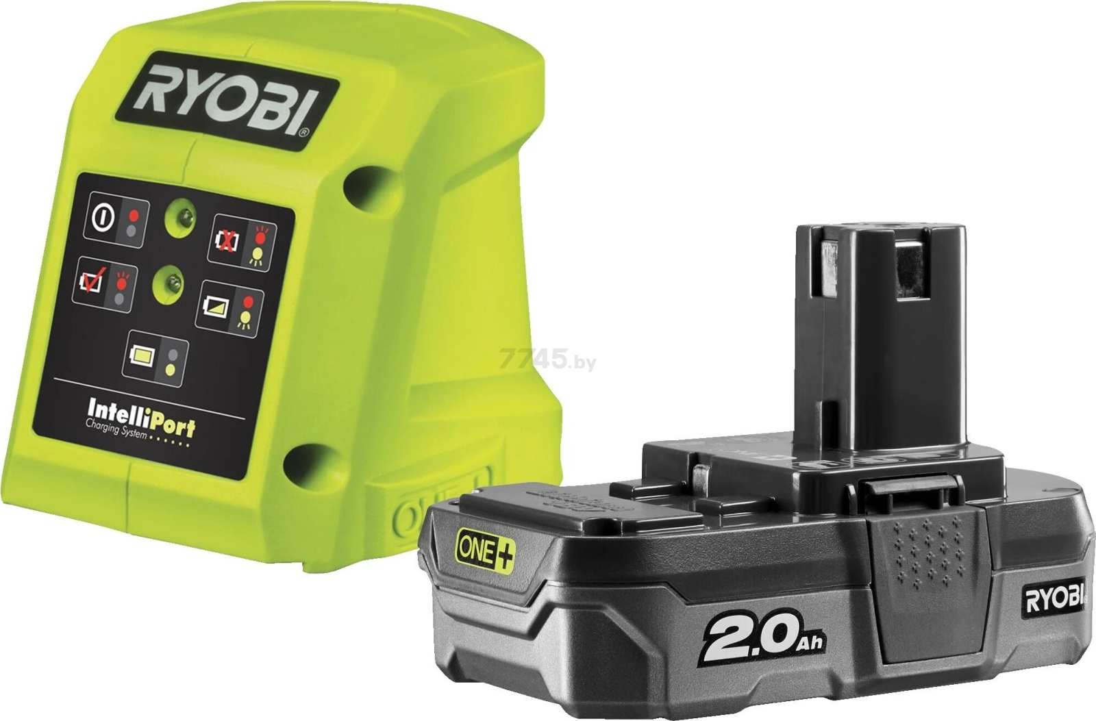 Комплект аккумулятора 18В 2Ач и зарядного устройства RYOBI RC18115-120VSE ONE + (5133004897)