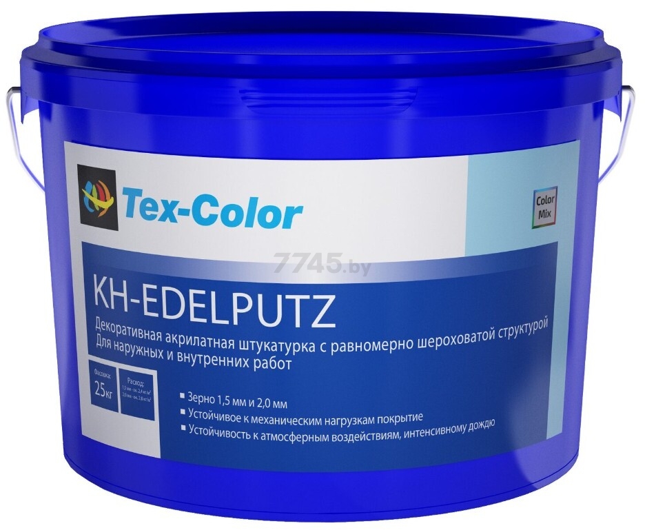 Штукатурка акрилатная декоративная TEXCOLOR KH-Edelputz 2,0 мм 25 кг