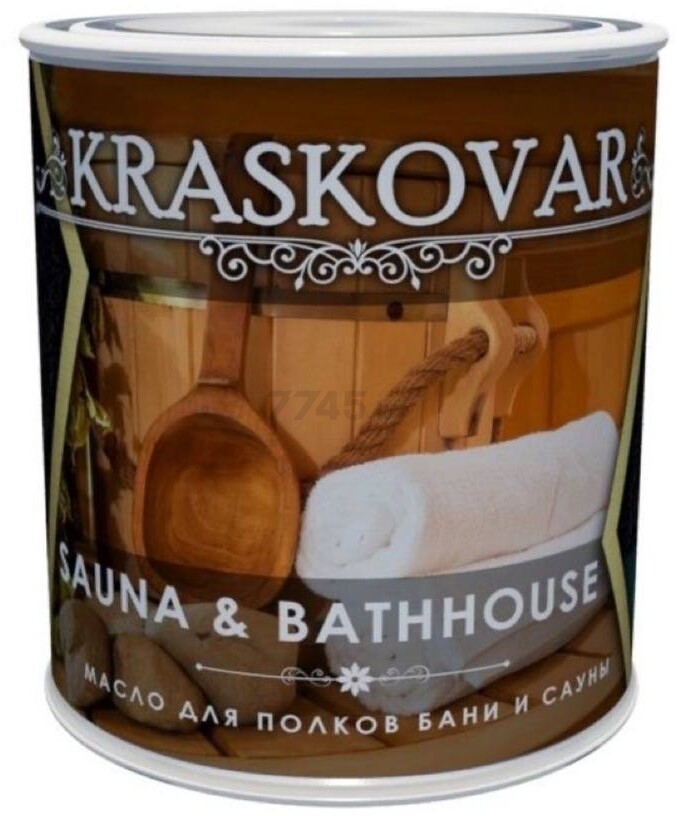 Масло KRASKOVAR Sauna & Bathhause для полков бани и сауны бесцветный 0,75 л (2064)