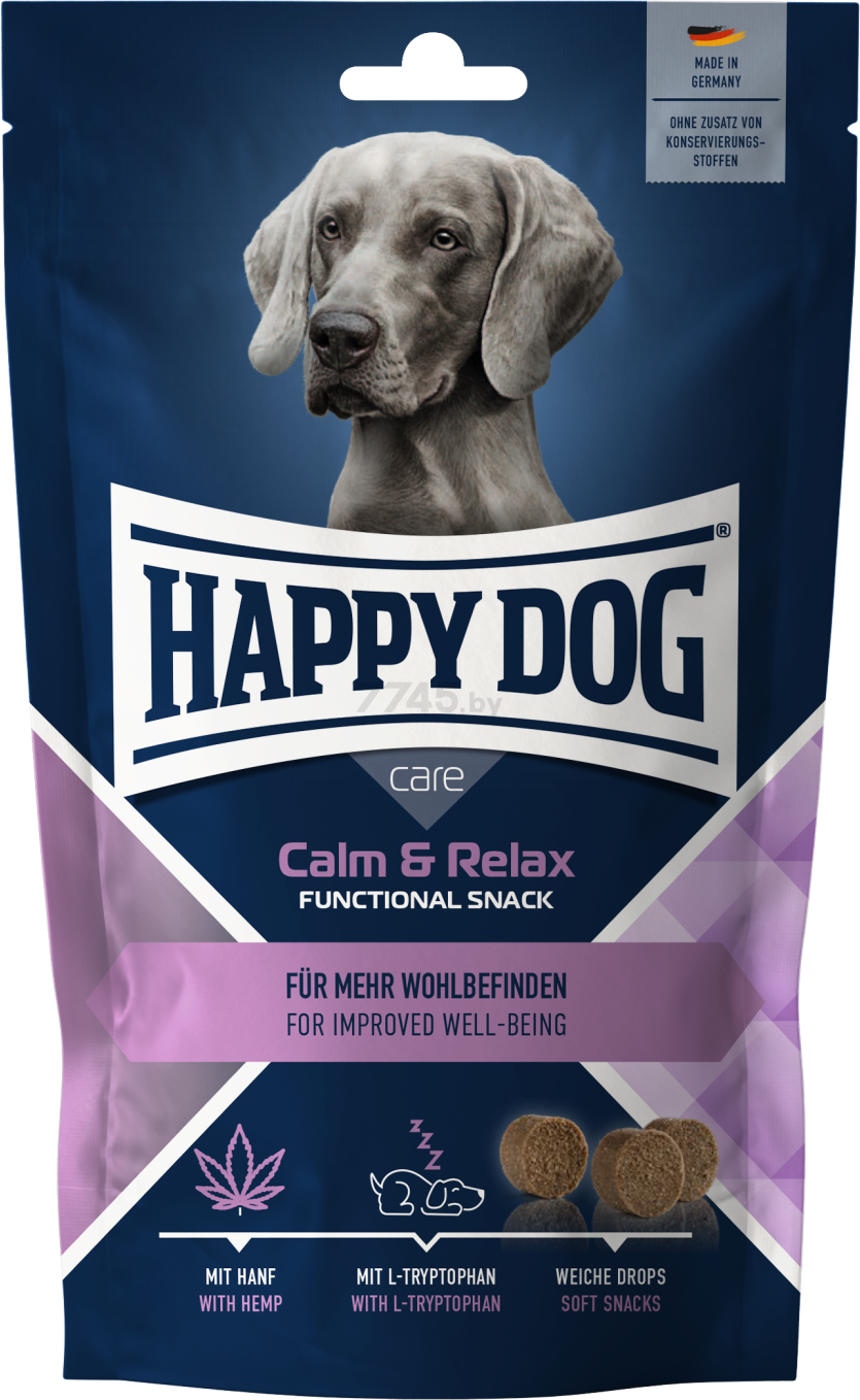 Лакомство для собак HAPPY DOG Care Snack Calm&Relax 100 г (61304)