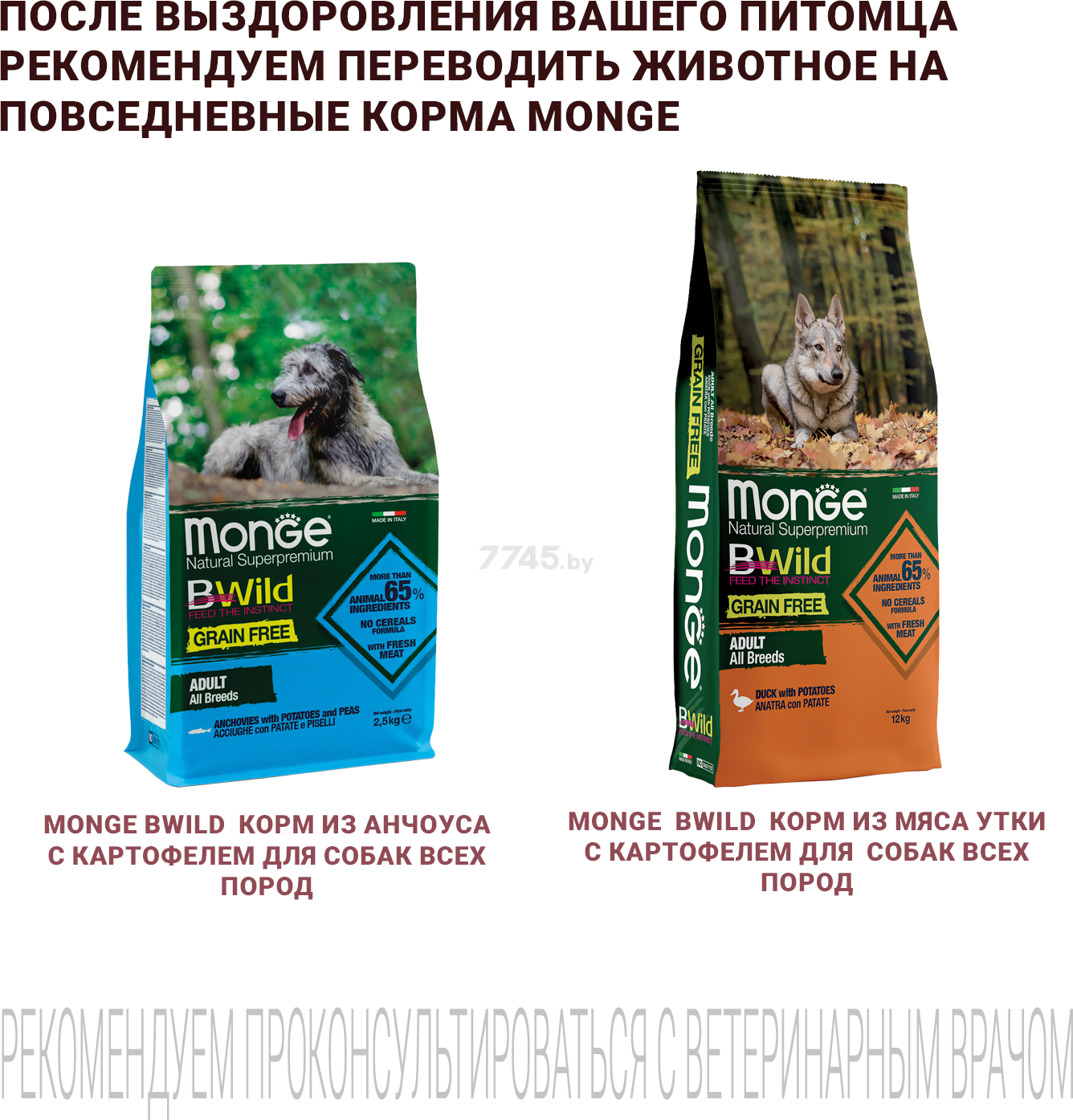 Сухой корм для собак MONGE VetSolution Dog Hepatic при заболеваниях печени 12 кг (70081184) - Фото 8