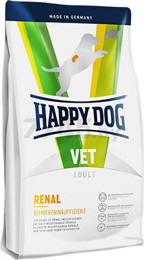 Сухой корм для собак HAPPY DOG Vet Diet Renal с хронической почечной недостаточностью, гипертензией, нефритом 12 кг (61048)