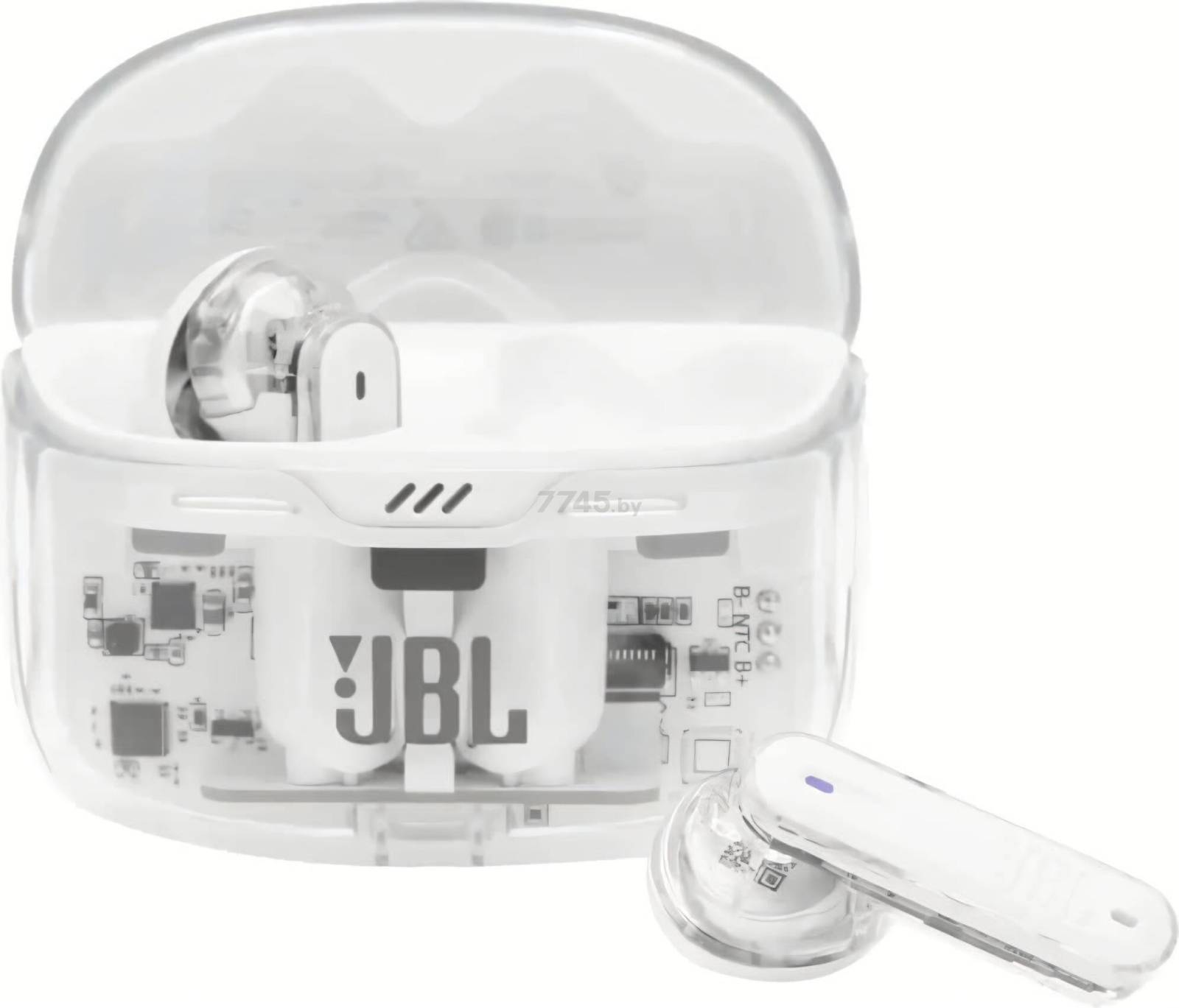 Наушники-гарнитура беспроводные TWS JBL Tune Beam Ghost Edition White (JBLTBEAMGWHT)