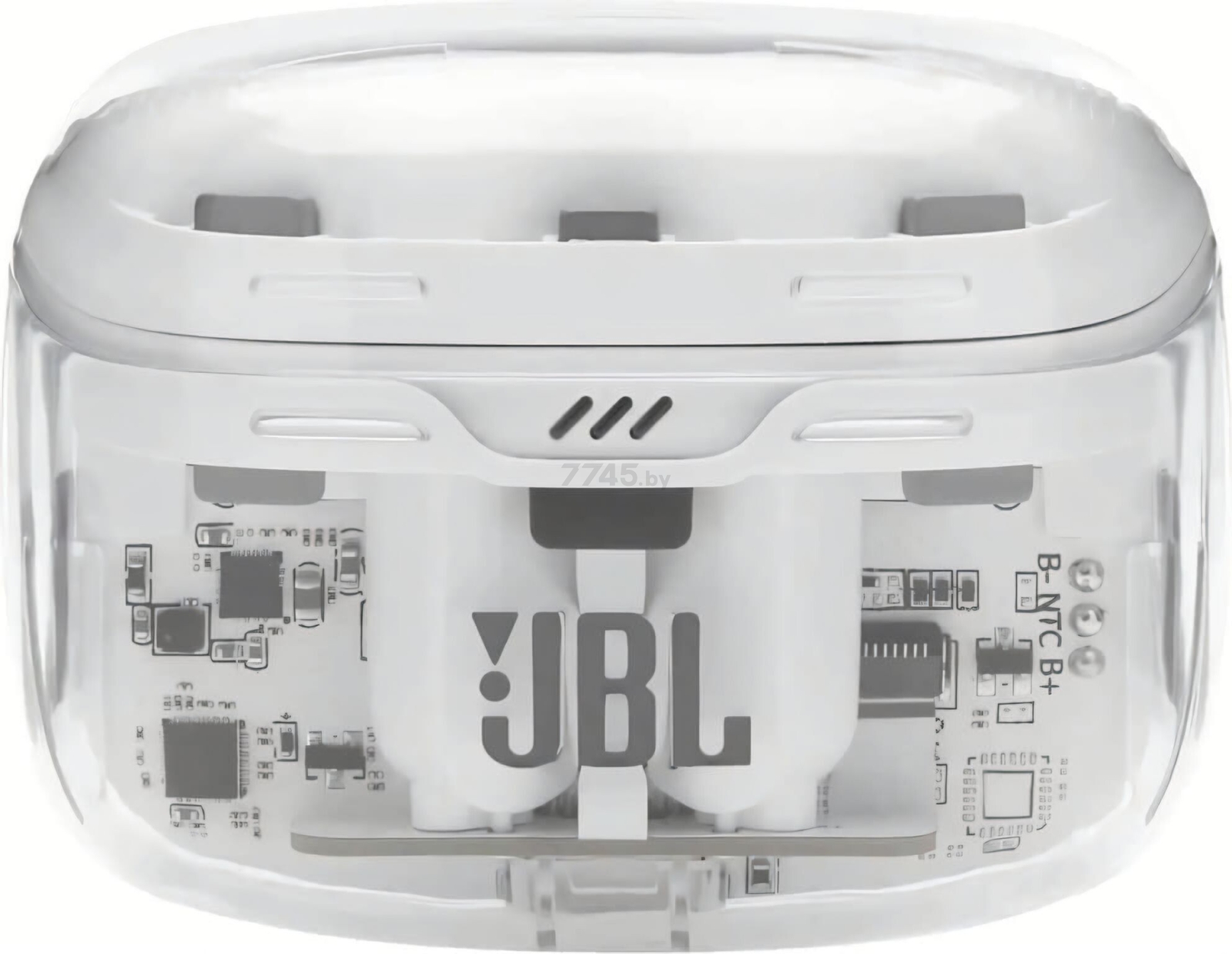 Наушники-гарнитура беспроводные TWS JBL Tune Beam Ghost Edition White (JBLTBEAMGWHT) - Фото 4