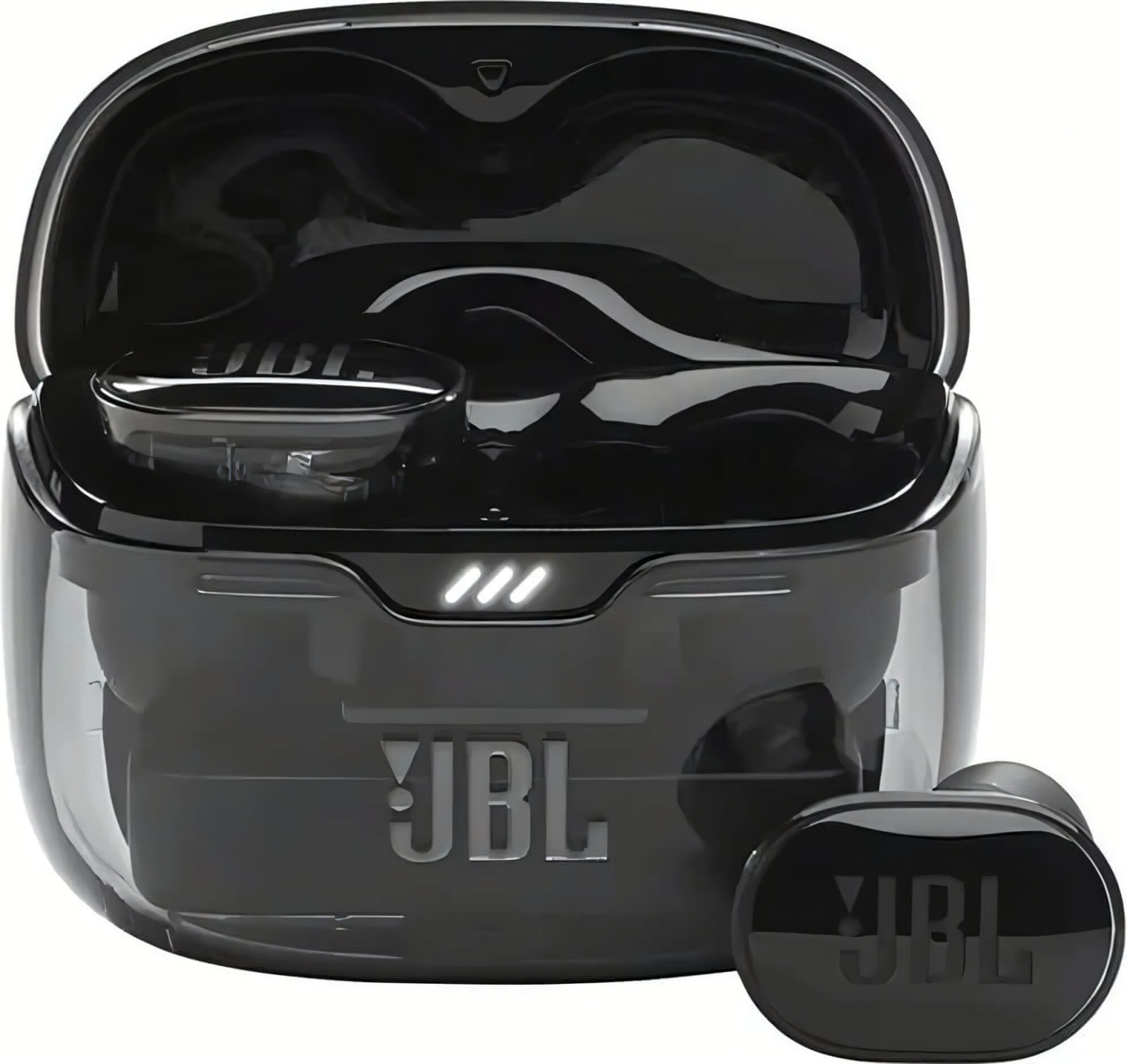 Наушники-гарнитура беспроводные TWS JBL Tune Beam Ghost Edition Black (JBLTBEAMGBLK) - Фото 5