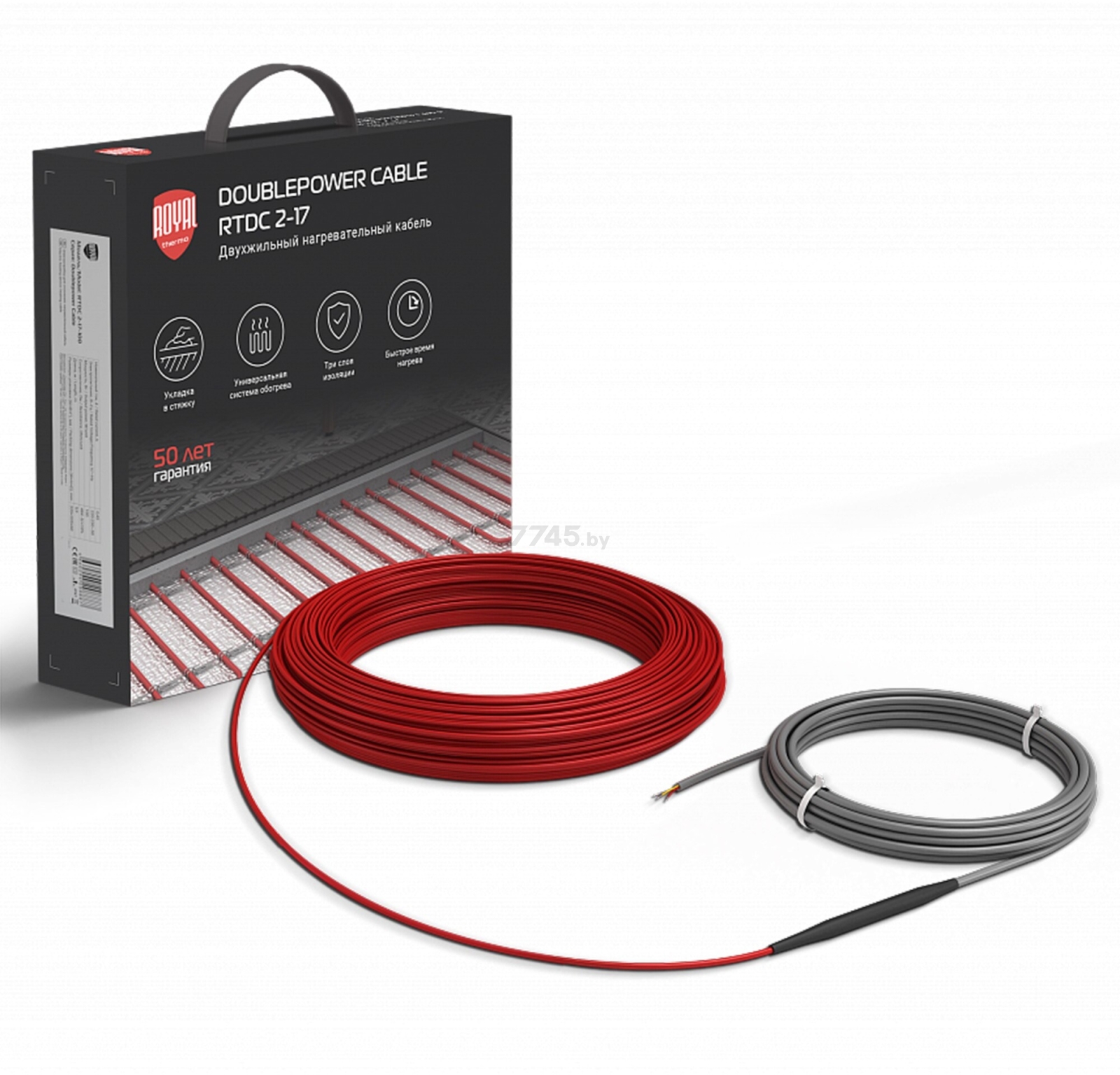 Кабель нагревательный ROYAL THERMO Doublepower Cable RTDC 2-17-1500 (НС-1599071) - Фото 2