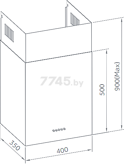 Вытяжка WEISSGAUFF Box 40 PB Black (Box40PBBlack) - Фото 20