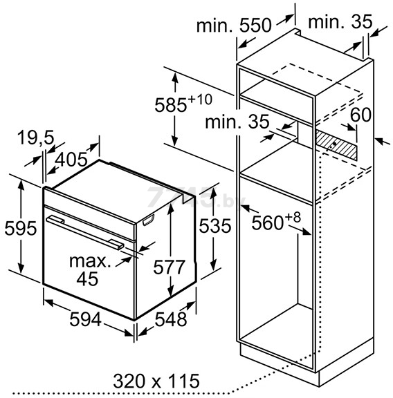 Шкаф духовой электрический BOSCH HBG7764B1 - Фото 7