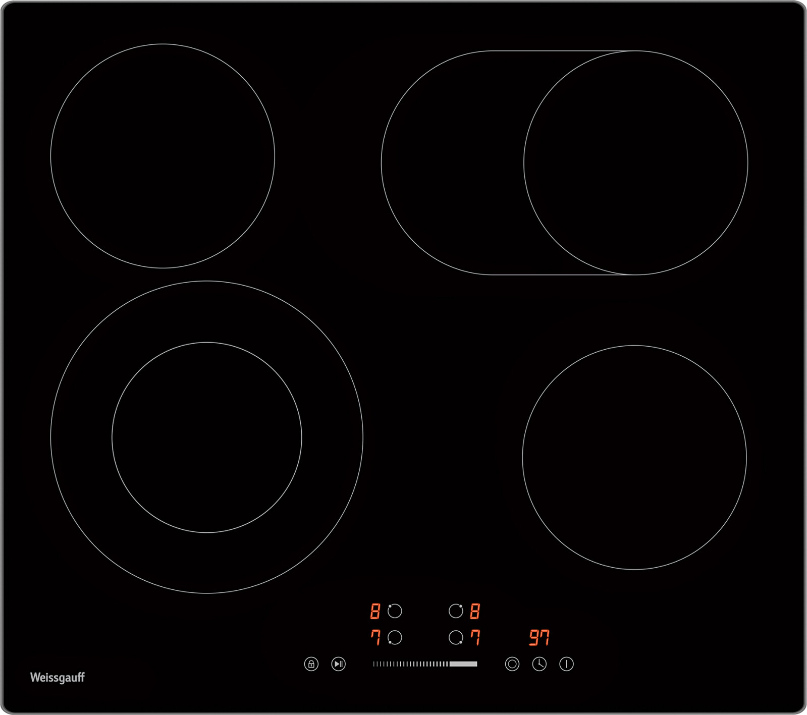 Панель варочная электрическая WEISSGAUFF HV 642 BSG (HV642BSG)