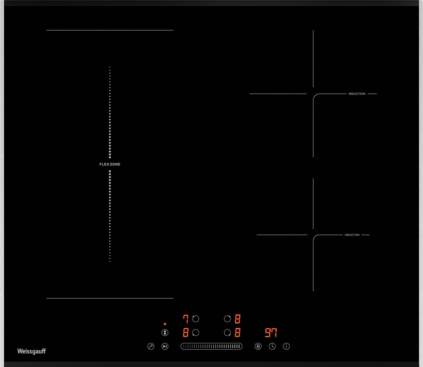 Панель варочная индукционная WEISSGAUFF HI 643 BFZG (HI643BFZG)