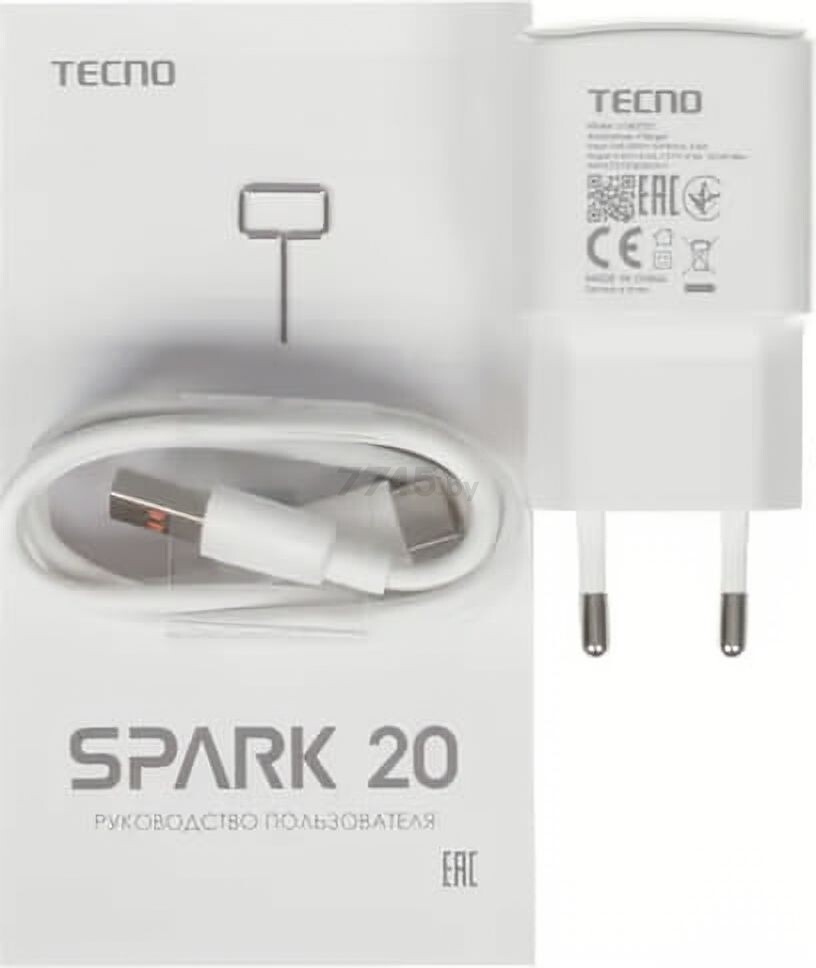 Смартфон TECNO Spark 20 8GB/256GB Cyber White - Фото 13