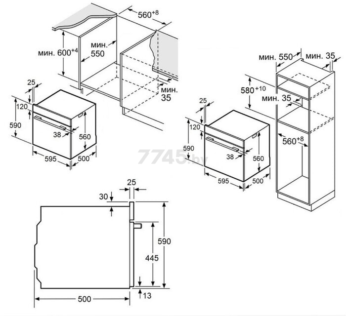 Шкаф духовой электрический MAUNFELD AEOH6062G1 (КА-00021368) - Фото 25