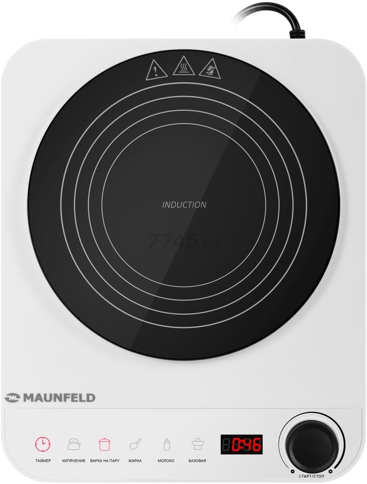 Плитка настольная индукционная MAUNFELD EFI271MWH (КА-00022182)