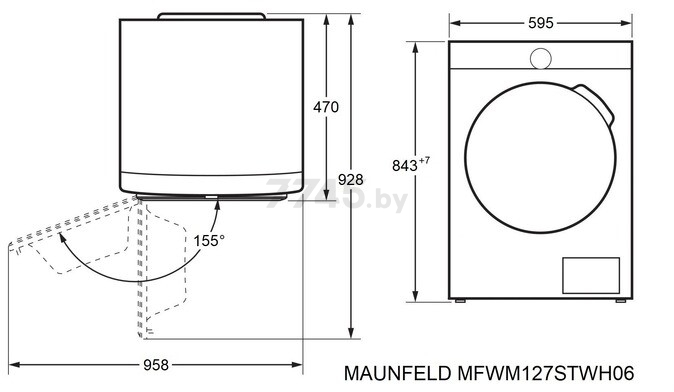 Стиральная машина MAUNFELD MFWM127STWH06 (КА-00021443) - Фото 27