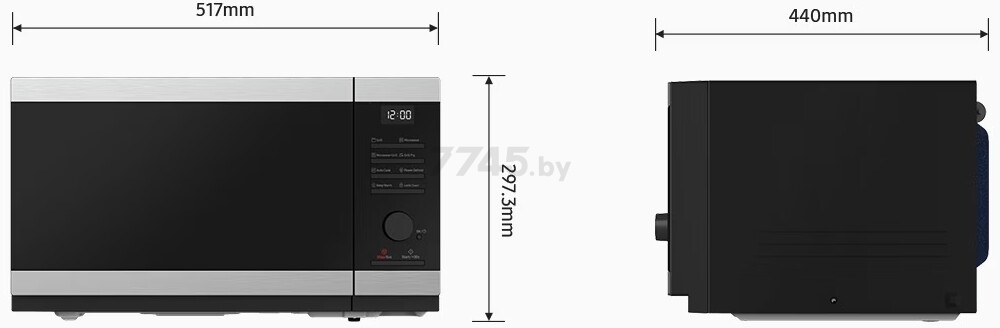 Печь микроволновая SAMSUNG MS23DG4504AGBW - Фото 8