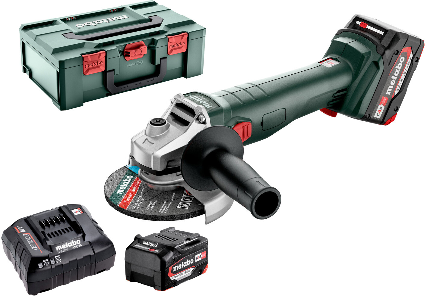 Шлифмашина угловая аккумуляторная METABO W 18 L 9-125 Quick (602249650)