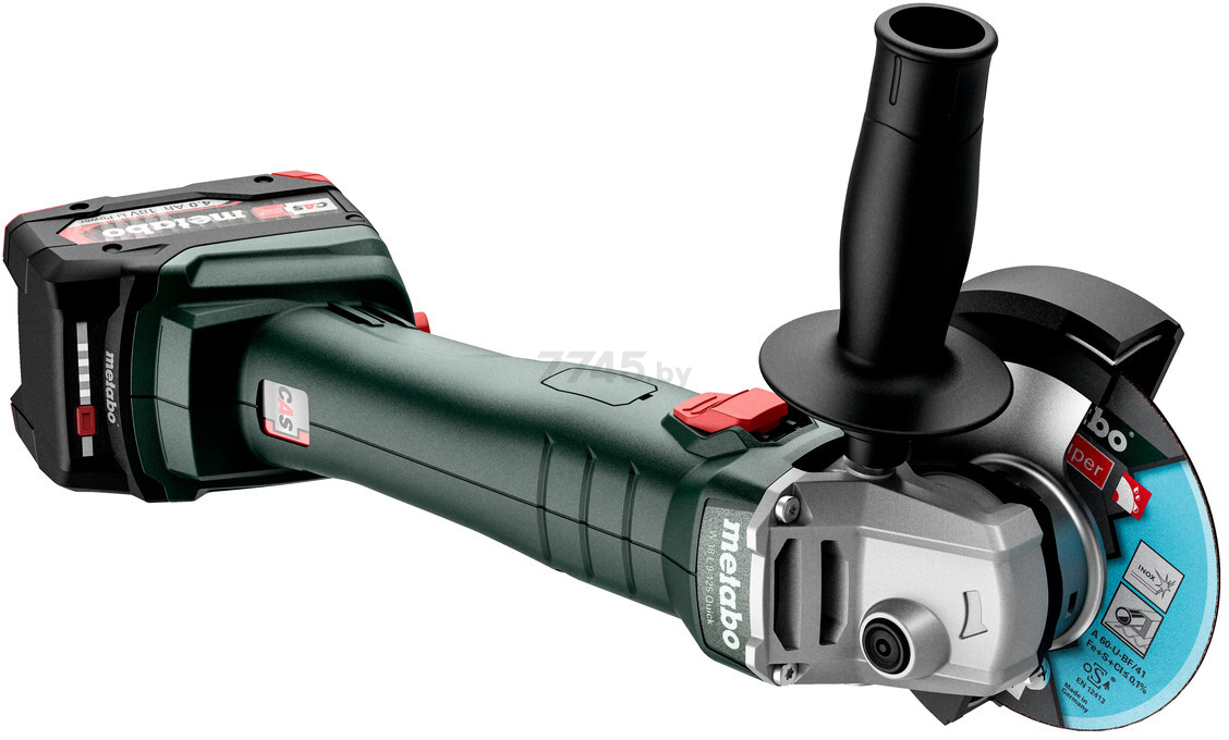 Шлифмашина угловая аккумуляторная METABO W 18 L 9-125 Quick (602249650) - Фото 4