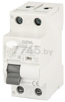 УЗО GEYA GYL9-2P-40A-30mA 2P 40A тип AC 30mA (GYL92P40A30MA)