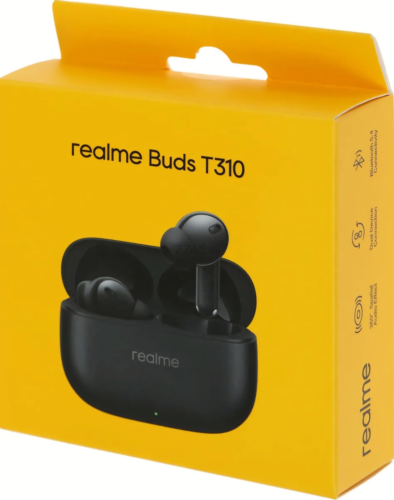 Наушники-гарнитура беспроводные TWS REALME Buds T310 Black - Фото 11