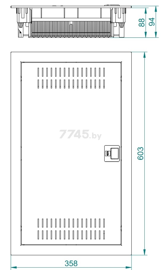 Бокс распределительный встраиваемый TS35+2x МП ELEKTRO-PLAST MSF multimed (2013-00S) - Фото 4