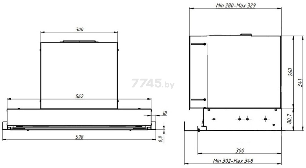 Вытяжка встраиваемая FRANKE T-FORM WH 60 белый (305.0706.456) - Фото 11