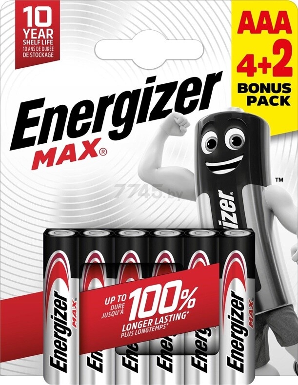 Батарейка AAA ENERGIZER MAX 6 штук