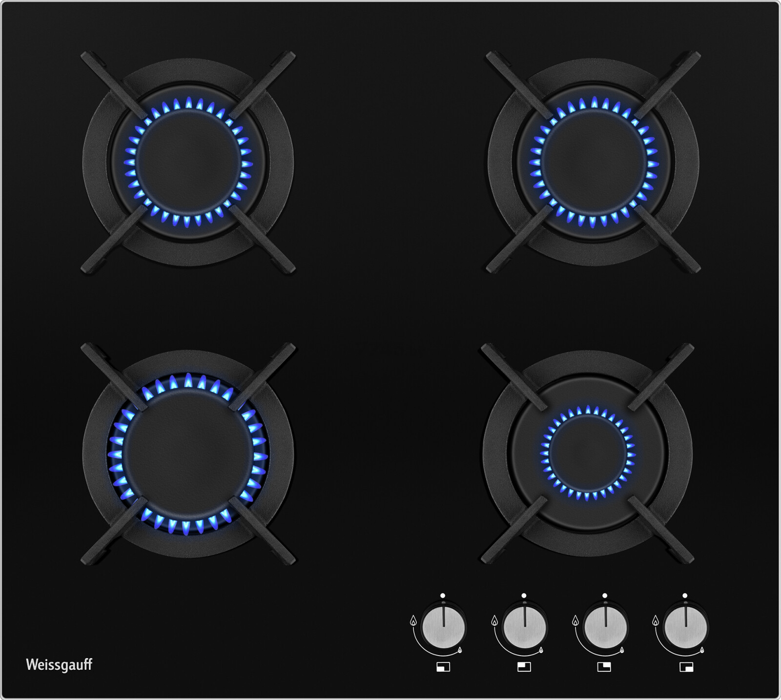 Панель варочная газовая WEISSGAUFF HG 640 BGV (HG640BGV)
