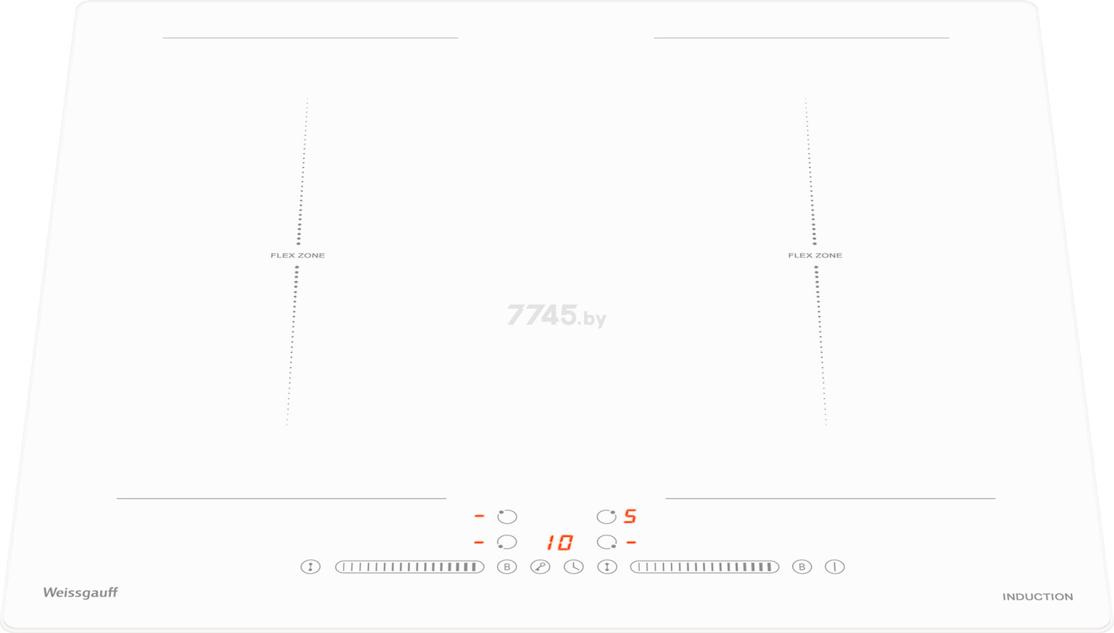 Панель варочная индукционная WEISSGAUFF HI 642 WSCM (HI642WSCM) - Фото 2