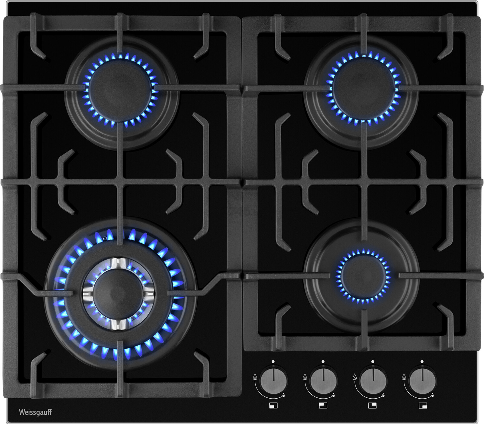 Панель варочная газовая WEISSGAUFF HGG 641 BGSV (HGG641BGSV)